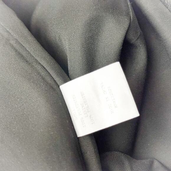 Superdown Black Patent Faux Leather Split Front Hem Skirt Size XS - Picture 4 of 5